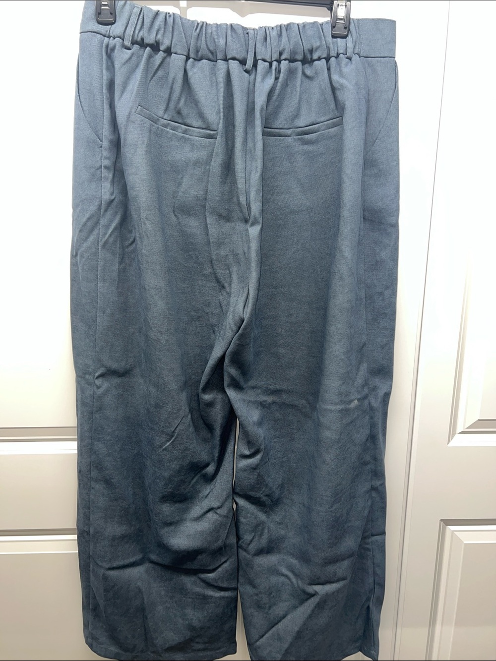 NWOT - SHEIN Plus Size Wide Leg Pleated Trousers Slate Blue 5XL - Picture 2 of 6